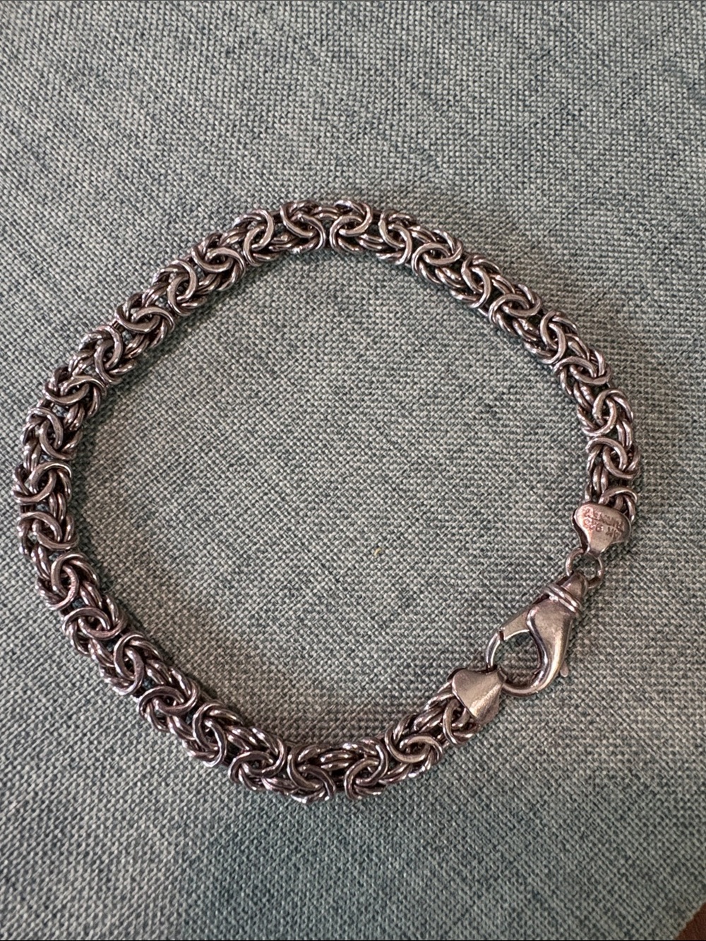 Atasay Kuyumculuk sterling Byzantine link bracelet 8”